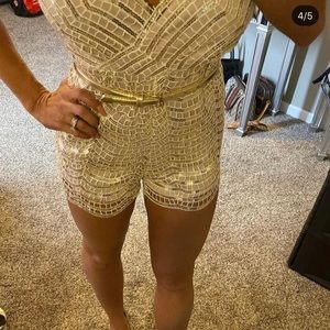 sequin romper